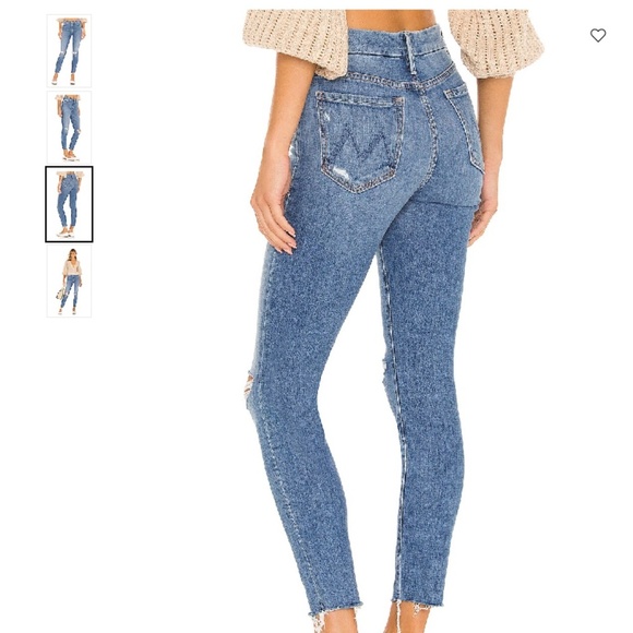 MOTHER The Looker Ankle Fray Jeans – “Not Cut & Pasted” – Size 29 - Picture 2 of 16